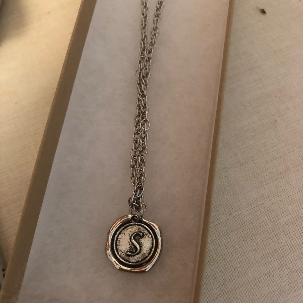 Silver S Necklace
